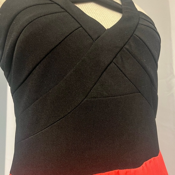 Chrystal doll maxi black /red dress size 5 crossed chest designs women’s girls - Picture 10 of 11